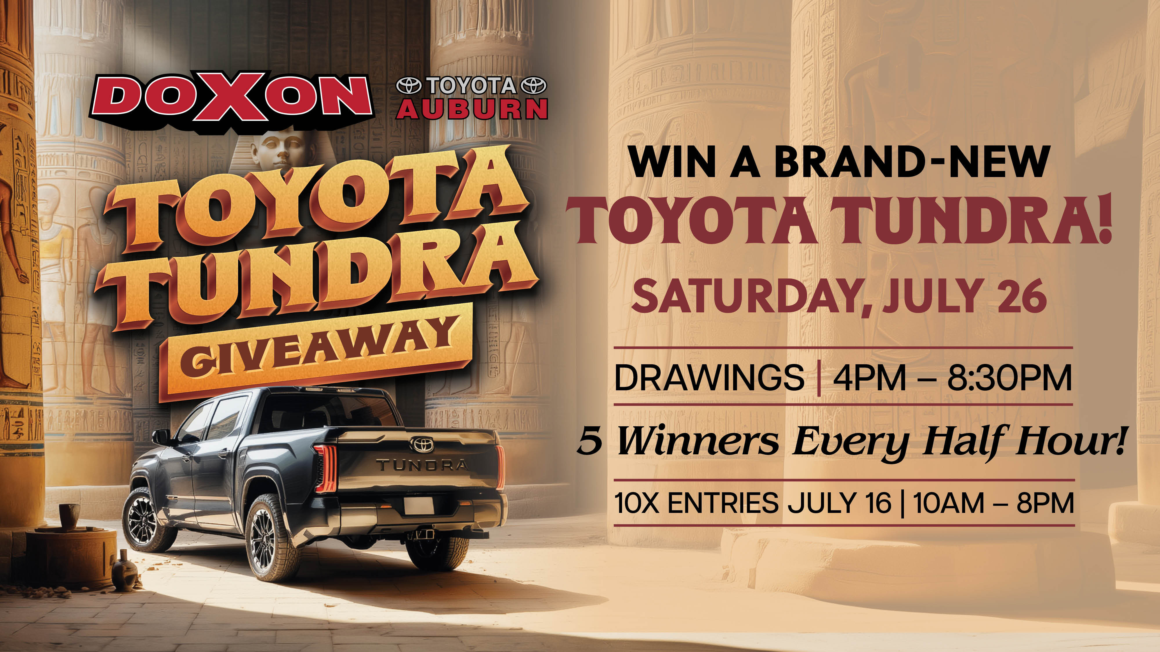 Toyota Tundra Giveaway